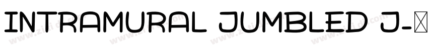 Intramural Jumbled J字体转换